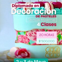 DIPLOMADO EN DECORACION DE PASTELES. (Mayo 2 y 3)