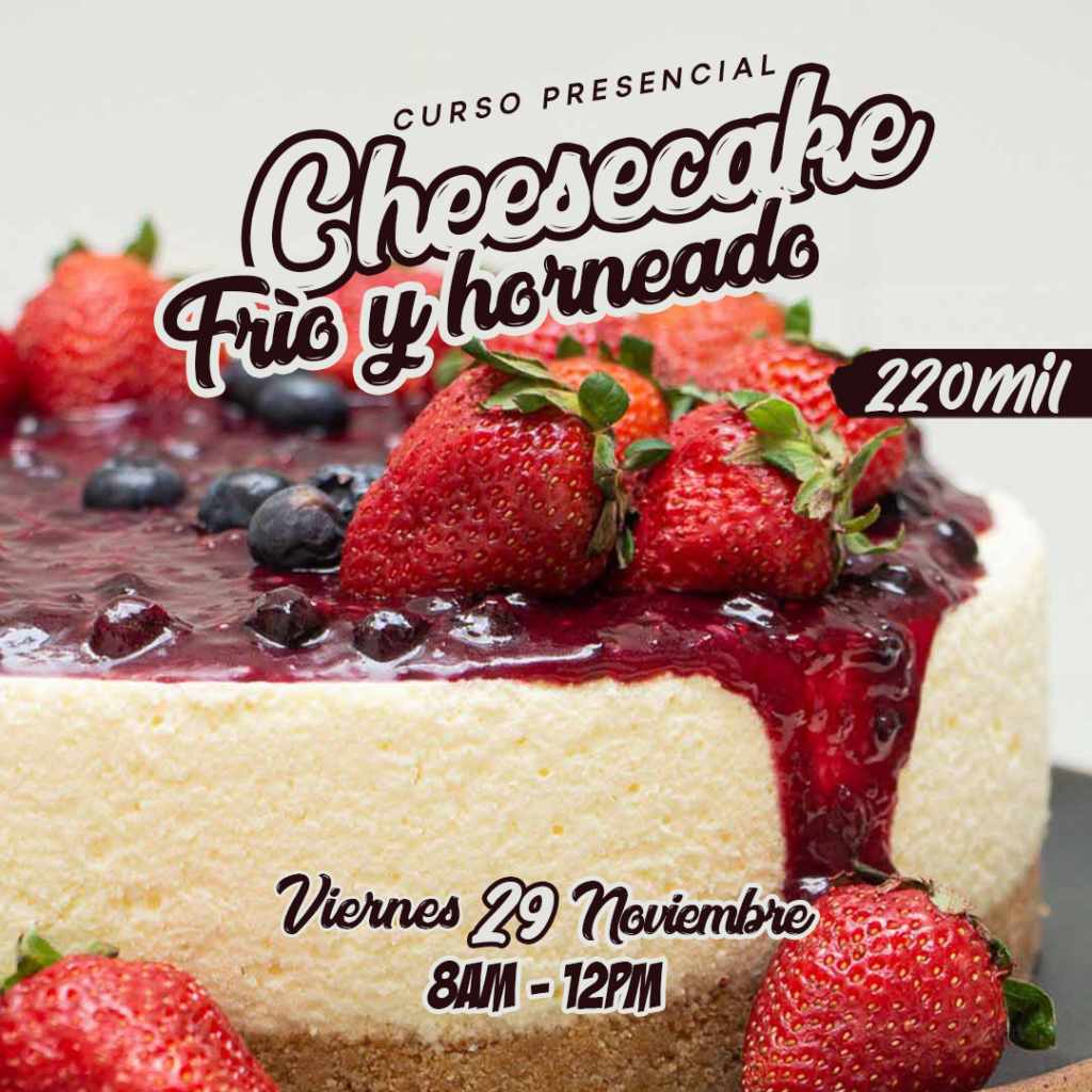 CHEESECAKE-FRÍO-Y-HORNEADO-Curso-Clases-Cali-SAM