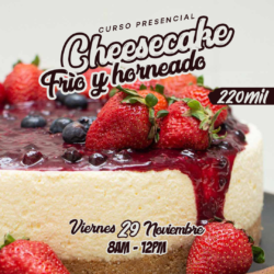 Cheesecake Frio y Horneado – Curso Presencial