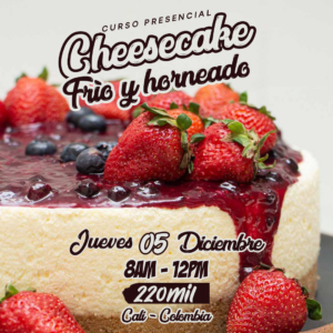 CHEESECAKE-FRÍO-Y-HORNEADO-Curso-Clases-Cali-SAMACA