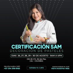 Certificación SAM en Decoración de Pasteles